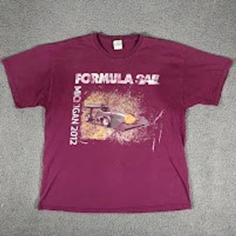 Gildan Formula SAE Michigan 2012 SolidWorks Graphic T-Shirt Maroon XL
